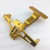 Motorcycle modified license plate frame